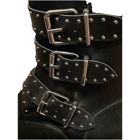 Vince Camuto, Bobette Black Studded Boots. (6M) - Picture 5 of 16